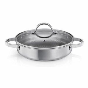 Tigaie adâncă cu capac Tescoma SteelCRAFT diametru 24 cm, 2 mânere, 24 cm imagine