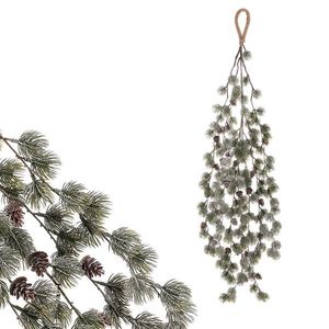 Ramură artificială de Larice cu conuri, 100 cm, verde imagine