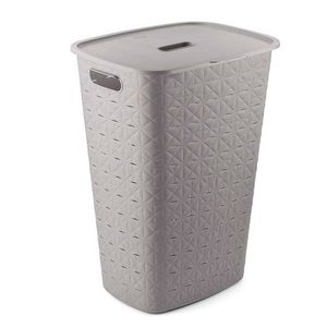 Curver Coș pentru rufe murdare Softex 56 l, gri, gri imagine