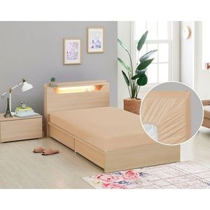 Cearșaf de pat Bellatex cu elastic, cafea, 90 x 200 cm, cafeniu imagine