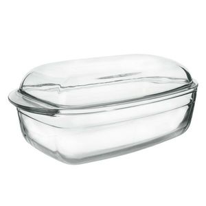 Vas de copt din sticlă cu capacdreptunghiular Orion, 32, 5 x 20 x 13 cm imagine