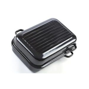 Belis Tigaie smaltată cu nervuri și mânerelaterale, 40 cm imagine