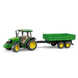 Bruder Farmer 2108 Tractor John Deere cu remorcăbasculantă imagine