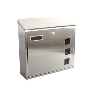 Cutie poștală 350 x 330 x 110 mm, inox, inox lucios imagine