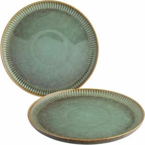 Altom Set of 2 shallow plates Reactive Sage 26 cm imagine