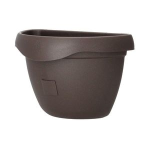 Ghiveci cu auto-irigare Siesta, de perete, maro, 29 cm, maro imagine