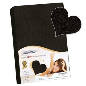 Bellatex Cearșaf din bumbac, negru, 180 x 200 cm, negru, 180 x 200 cm imagine