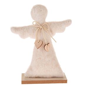 Decorațiune de Crăciun Înger din material textil25, 5 cm , fleece pufos imagine