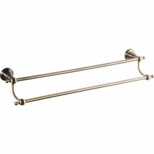 SAPHO 1318-11 Diamond suport dublu pentru prosoape60 cm, bronz imagine