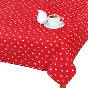 Față de masă Bellatex Adéla Inimioare roșu, 70 x 70 cm, 70 x 70 cm imagine