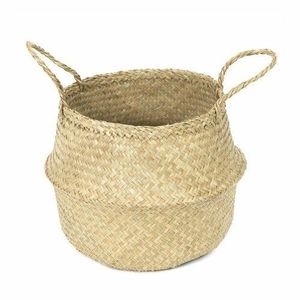 Coș de depozitare Compactor tricotat din iarbă demare Belly, 35 x 32 cm, natural, naturală, M imagine