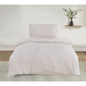 Lenjerie de pat din jacard Alabama bej, 140 x 200cm, 70 x 90 cm, bej imagine