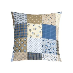 Bellatex Pernă Adéla Patchwork albastră, 40 x 40cm imagine