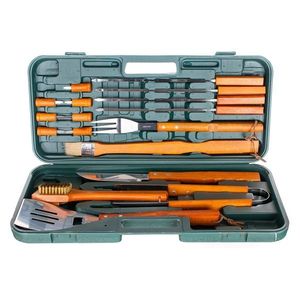 Set ustensile de grătar Happy Green BBQ, 18 buc. imagine