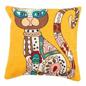 Față de pernă tricotată Pisică, 45 x 45 cm imagine