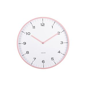Karlsson 6011PI ceas de perete design roz, diametru 40 cm, roz imagine