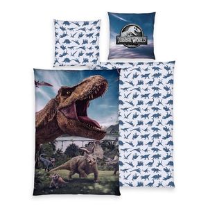 Lenjerie de pat din bumbac Herding Jurassic World, 135 x 200 cm, 80 x 80 cm imagine