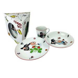 Thun Set de masă pentru copii din 3 piese, Cârtițagrădinarul imagine