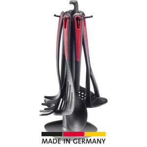 Suport rotativ cu ustensile de bucătărieWestmark GALLANT, set de 7 buc., roșu imagine