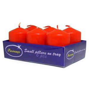 Lumânare Provence cilindru roșu, 3, 8 x 5, 5 cm, 6buc. imagine