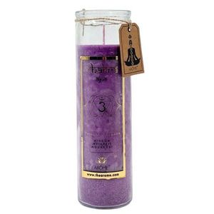 Lumânare parfumată Arome Chakra Spiritualitate, parfum levănțică, 320 g, mov imagine