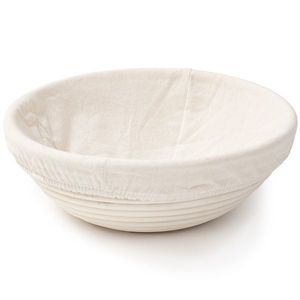 HOME ELEMENTS Coș rotund cu inserție din țesătură, 25 x 8, 5 cm imagine