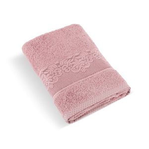 Prosop frotir Bellatex colecția Orchidea roz, 50 x 100 cm, roz vechi, 50 x 100 cm imagine