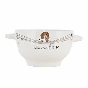 Castron din ceramică Orion Endless love Dog , diam. 14 cm imagine