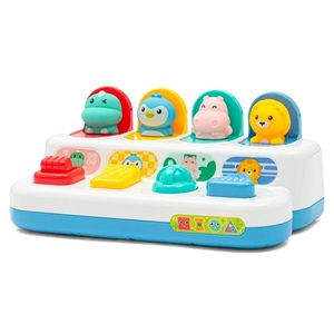 Baby Mix Jucărie interactivă - ferestre pop-up cuanimale Peekaboo, 25, 2 x 11 x 13 cm imagine