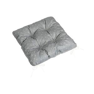 Bellatex Perna Adéla matlasată cu flori înflorite, gri, 40 x 40 cm imagine