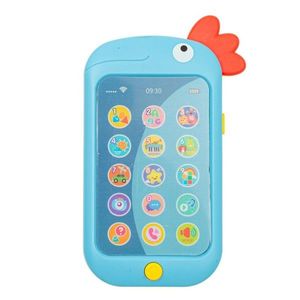 Baby Mix Telefon pentru copii Papagal albastru, 8x 14 x 2 cm imagine