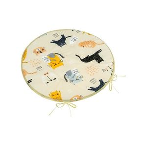 Bellatex Perna Adéla rotundă netedă Pisicăgalbenă, 40 x 40 cm imagine