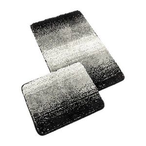 Bellatex Set de covorașe de baie fără decupaj BANYSILVER negru, 60 x 100, 60 x 50 cm, negru imagine