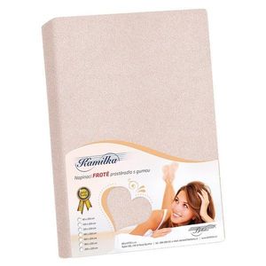 Bellatex Cearșaf din bumbac terry, roz pudră, 200x 220 cm, roz, 200 x 220 cm imagine