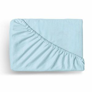 Kvalitex Cearșaf elastic din flanelă, albastrudeschis, 90 x 200 cm, albastru deschis, 90 x 200 cm imagine