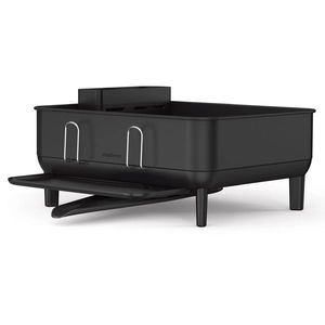 Scurgător de vase Simplehuman Compact , oțel, plastic, FPP, negru, negru imagine