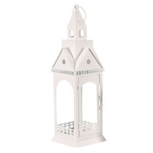 Felinar metalic Turnul bisericii, înălțime 46 cm, albă imagine