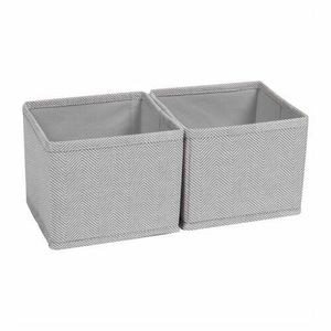 Set organizatoare Compactor Boston 14 x 14 x12 cm, gri, 2 buc. imagine
