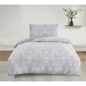 Lenjerie de pat din jacquard Alabama gri, 140 x200 cm, 70 x 90 cm, gri imagine