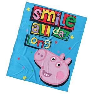 Carbotex Pătură pentru copii Pepina PorcușorulZâmbetul Te rog, 110 x 140 cm imagine
