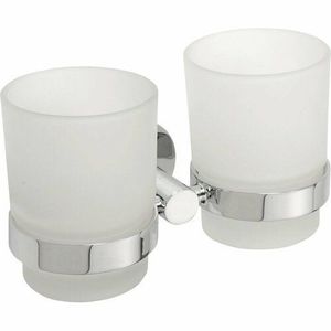 SAPHO XR902 X-Round suport dublu pentru pahare, argintiu imagine