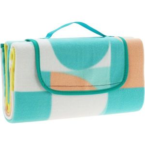 Pătură de picnic Retro cube 130 x 150 cm, albastru, albastru imagine