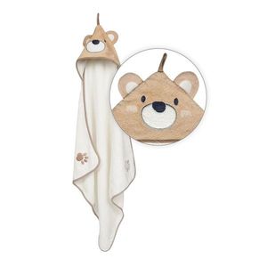 Prosop cu glugă pentru bebeluși Jimmy Ursuleț, 80 x 80 cm imagine