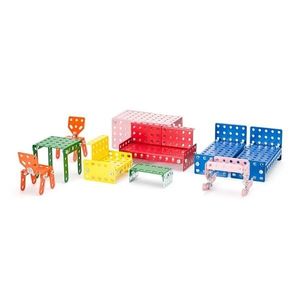 Merkur 48018 - Accesorii pentru căsuța de păpuși -mobilier, 219 piese imagine