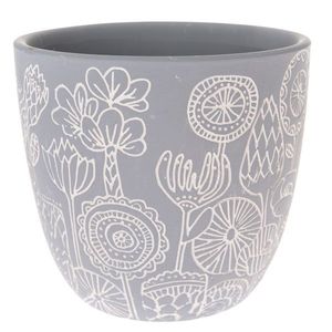 Mască de ghiveci din ceramică Benue, 17 x 15 cm imagine