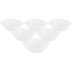 Set de boluri din sticlă opală Altom White harmony 12, 5 cm, 6 buc imagine