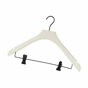 Umeraș Compactor Lotus, cu cleme de pantaloni, 44 cm, alb imagine