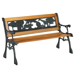 Bancă pentru copii Nadaza, negru, 48 x 40 x 82 cm imagine