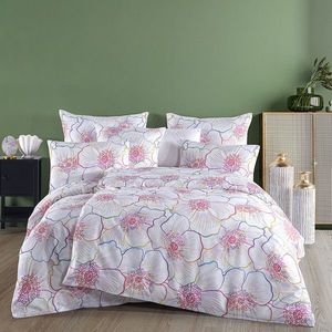 BedTex Lenjerie de pat din satin Bloom, 135 x 200 cm, 80 x 80 cm, 135 x 200 cm, 80 x 80 cm imagine