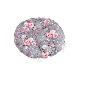 Bellatex Perna Adéla matlasată rotundă Flori detrandafir roz 40 x 40 cm imagine